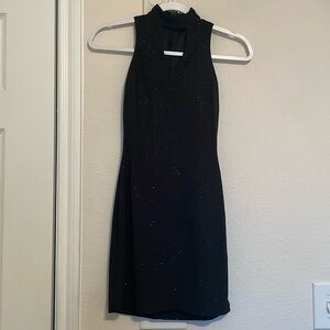 Black sparkly mini dress